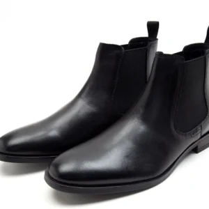 Premium Leather Pull Tab Elasticated Side Cushioned Insole Chelsea Boots For Men